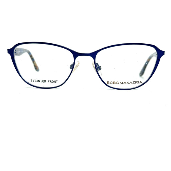 BCBGMAXAZRIA Shauna Women's Round/Oval Titanium Blue‎ Cobalt 51-16 20621